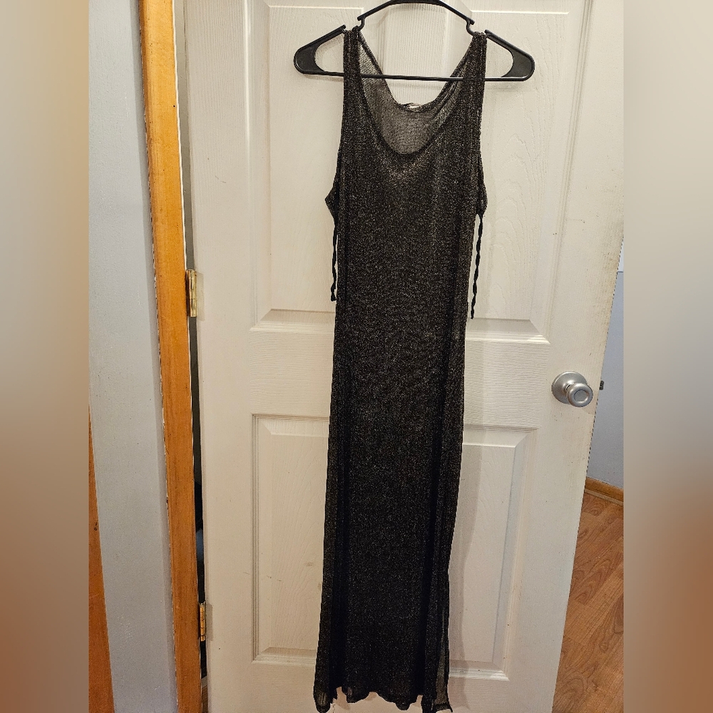 Sheer high slit dress